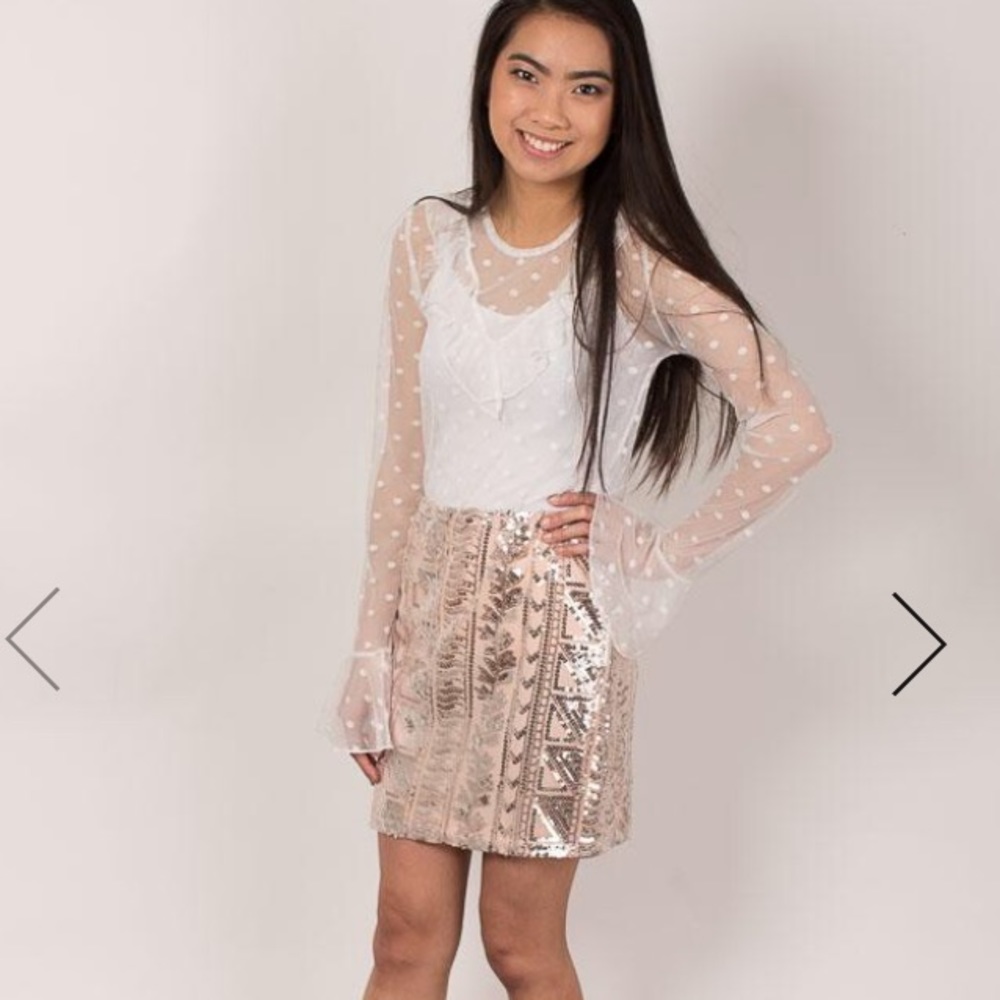 Sequin skirt